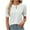 White, variant on Njoeus Oversized Tshirts for Women White Blouses for Women Dressy Womens Casual Tops Keyhole Blouses Pleated Puff Sleeve Summer Solid Color Short Sleeves Top 2025 Hawaiian Shirts for Women On Clearanc