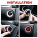 thumbnail image 2 of Car Engines Start Stop Accessories for Car Interior Decoration Red 2pcs Rhinestone Diamond Sticker, 2 of 3