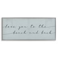thumbnail image 5 of Stupell Industries Love You Beach and Back Romantic Phrase Blue, 13 x 30, Designed by Daphne Polselli, 5 of 5