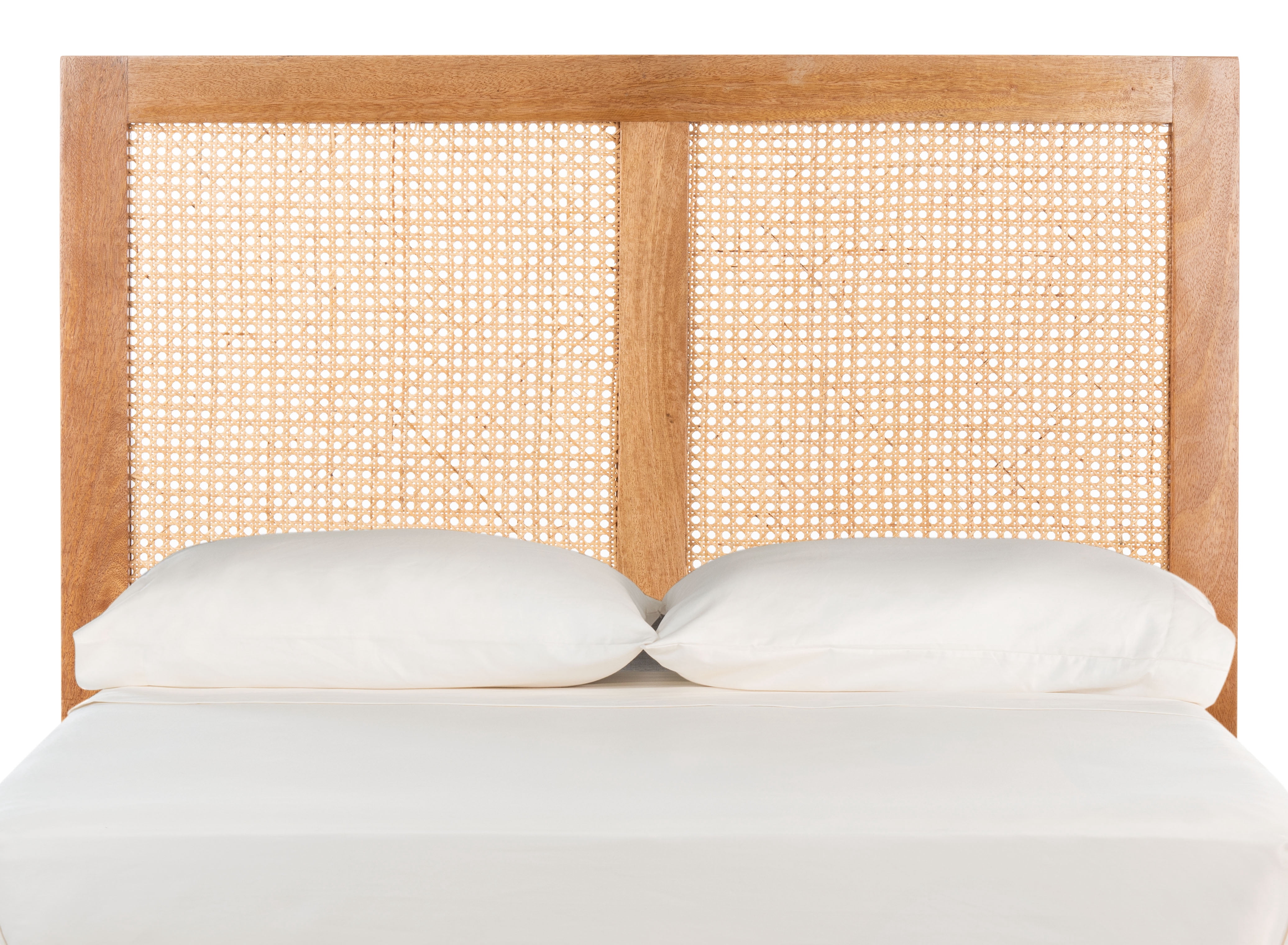SAFAVIEH Vienna Cane Farmhouse Wood Headboard, Twin, Natural