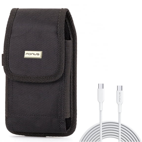 For Galaxy A73 /A54 /A53 /A33 - Case Belt Clip w 6ft Long Type-C Cable, Swivel Holster Rugged, PD Fast Charger Cord Power Wire for Samsung Galaxy A73 /A54 /A53 /A33 5G