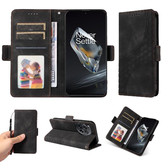 Funda GANGXUN para OnePlus 12 con diseño acolchado elegante, cuero PU, protección total y ajuste preciso