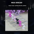 thumbnail image 3 of CUITING 12 pcs Oval Diamante Hijab Pin Clips Brooch Scarf Shawl Drop Water G4S4 R4P9, 3 of 7