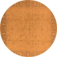 thumbnail image 1 of Ahgly Company Indoor Round Oriental Orange Traditional Area Rugs, 6' Round, 1 of 4