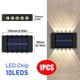 thumbnail image 3 of 2X Aplique Solar de Pared para Exteriores, Impermeable, para Decoración de Jardín, Luces de Pared Hacia Arriba y Hacia Abajo, Impermeable, para Bañador de Pared Externo, 3 of 5