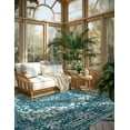 thumbnail image 6 of Unique Loom Richmond Collection Area Rug - Medallion (7' 10" Square Turquoise/Ivory), 6 of 6