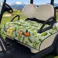 thumbnail image 3 of Psesaysky Golf Cart Seat Covers Universal Golf Cart Seat Blanket with 4 Pockets and Handle Fit for EZGO TXT RXV/Club Car DS Precedent Front Seats 2-Person Seats, Green Pickle, 3 of 8