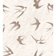 thumbnail image 3 of Birds Duvet Cover Set, Flying Bird Swallow Vintage Design Illustration Springtime Wildlife Classic Art, Decorative 3 Piece Bedding Set with 2 Pillow Shams, Queen Size, Beige Brown, by Ambesonne, 3 of 3