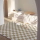 thumbnail image 2 of Checkerboard Carpets for Living Room Classic Retro Bedroom Decor Lattice Carpet Large Area Plush Floor Mat Non-slip Lounge Rug My Lux Decor Round, 2 of 14