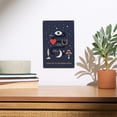 thumbnail image 2 of Equations and Emojis Collection, I Love You To The Moon And Back Birch Wood Wall Sign (6x9 Rustic Home Decor, Ready to Hang Art), 2 of 5