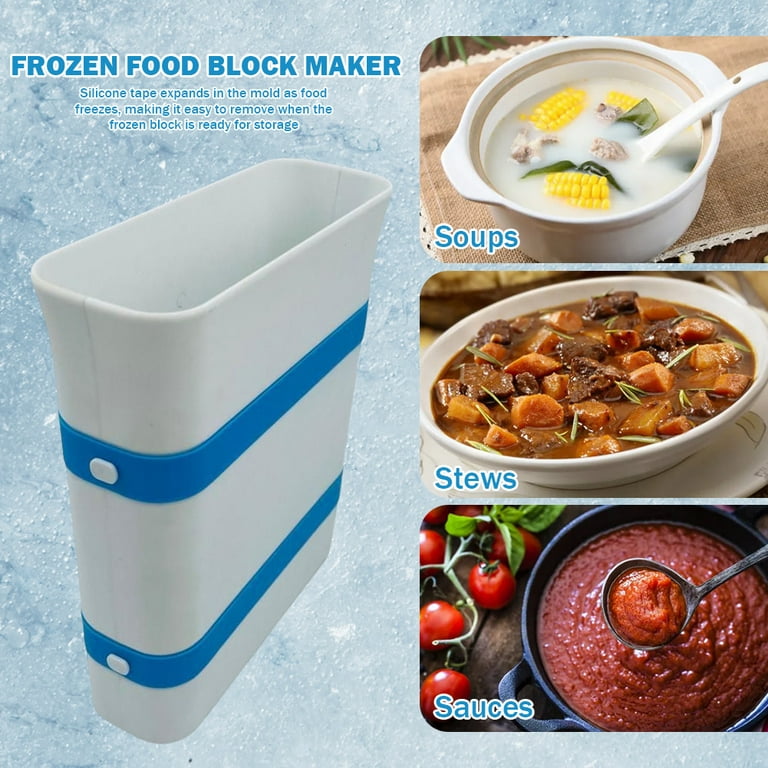 Freezer Food Block Maker, Soup Freezer Molds, Freezer Tray For