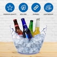 thumbnail image 3 of Cubo de hielo - Cubo de champán acrílico transparente con asas fáciles de transportar - Bueno para hasta 2 botellas de vino o champán (paquete de 2), 3 of 5