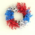 thumbnail image 4 of Independence Day Flower Wreath Home Wall Decoration Sky Door Ring Decoration Party Scene Decoration Props, 4 of 9