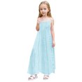 thumbnail image 1 of ZACPNCV Robes en Coton à Manches Courtes pour Filles Robe Décontractée Bleu Clair 13-14 Ans, 1 of 9