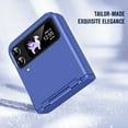 thumbnail image 2 of Decase for Samsung Galaxy Z Flip 4 / Z Flip 3 Rugged Case,Heavy Duty Military Grade Drop Protection Hinge Protection Shockproof Phone Cover,for Samsung Galaxy Z Flip 4 / Z Flip 3 5G,Blue, 2 of 6