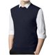 thumbnail image 1 of pstuiky Camisetas sin mangas, Suéter elástico de cuello redondo tejido en color liso para hombre Tops elegantes para mujer m, 1 of 5