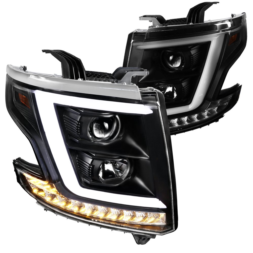 SpecD Tuning LED Light Bar Projector Headlights for 20152018 Chevy