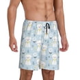thumbnail image 2 of Sikiie Cute Cat Mens Pajama Shorts, Lightweight Lounge Pant with Pockets Soft Sleep Pj Shorts for MenSmall, 2 of 6