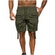 thumbnail image 2 of pstuiky Pantalones cortos de gimnasio para hombre, Pantalones cortos cargo cómodos con cintura elástica y bolsillos a la moda para hombre, de verano, informales, lisos Pantalones cortos de golf, 2 of 6