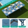 thumbnail image 6 of SERWALL 9 Pieces Outdoor Dining Set, Patio Dining Set, HDPE Outdoor Table and Chair with Umbrella Holes, (1 Table + 8 Chairs), 6 of 9