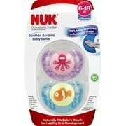 NUK® Orthodontic Pacifier 6-18 Months, Sea Creatures - 2 Pack