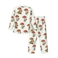 thumbnail image 2 of Bingfone Men'S Pajama Set 2 Piece Loungewear Pjs, Long Sleeve With Pajama Pants-Mushroom, 2 of 9