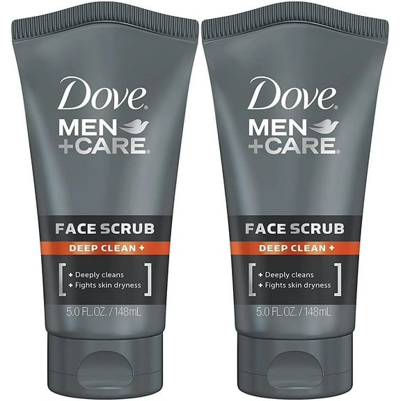 Pack of 2 - Dove Men Care Face Scrub, Deep Clean Plus, 5 Ounce (Pack Of 2) Packaging May Vary