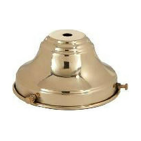 B&P Lamp® 4" Fitter, Fixture Shade Holder, Polished & Lacq. Brass