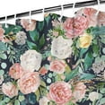 thumbnail image 4 of Waterproof Pioneer Shower Curtain 84x72 Inch Polyester Unique Colorful Floral Shower Curtain for Bathroom Hotel Home Decor with 12 Plastic Hooks, 4 of 5