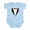 Sky Blue, variant on CafePress - Funny Tuxedo [Red Rose] Infant Bodysuit - Baby Light Bodysuit, Size Newborn - 24 Months