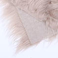 thumbnail image 4 of OULII Rectangular Khaki Synthetic Fur Diy Washable 1Pack, 4 of 5