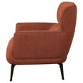 thumbnail image 3 of Dup 34 Inch Accent Chair- Cushioned Seat- Rounded Track Arms- Muted Orange, 3 of 6