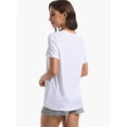 thumbnail image 5 of Womens Short Sleeve Round Neck Shirts Summer Top Fashion Basic Tee, 5 of 6