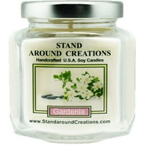GARDENIA HEX 6-OZ. ALL NATURAL SOY CANDLE