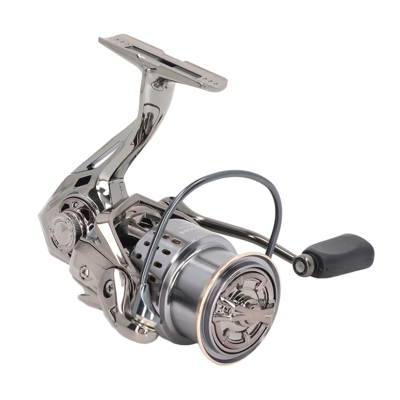 YAHHU 5.2:1 Spinning Fishing Reel Ambidextrous Metal Body Chamfer Outlet for Sea Carp Freshwater Saltwater Fishing Long Casting Reel 3000 Series Premium Lightweight Design