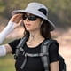 thumbnail image 3 of Sombrero para el sol impermeable de secado rápido para montañismo al aire libre, sombrero de pescador con protección solar, sombrero de verano para hombre, sombrero parasol de ala grande, 3 of 5