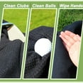 thumbnail image 7 of Magnetic Golf Towel-Max N52 Industrial Magnet with Rubber Cover and Carabiner, Top-Level Microfiber, Strong Hold to Golf Carts or Clubs, 24x16inch Lager Size, Functional and Durable&Black, 7 of 7