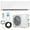 White, variant on Giantex 2000 BTU Mini Split Air Conditioner & Heater, Wall Mounted Ductless AC Unit w/Control & Installation Kit, Black