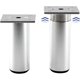 thumbnail image 2 of 4pcs Adjustable Furniture Legs, Metal Table Legs 200 Mm Matt Sliver Aluminum Alloy Round Sofa Feet Replacement, 2 of 5