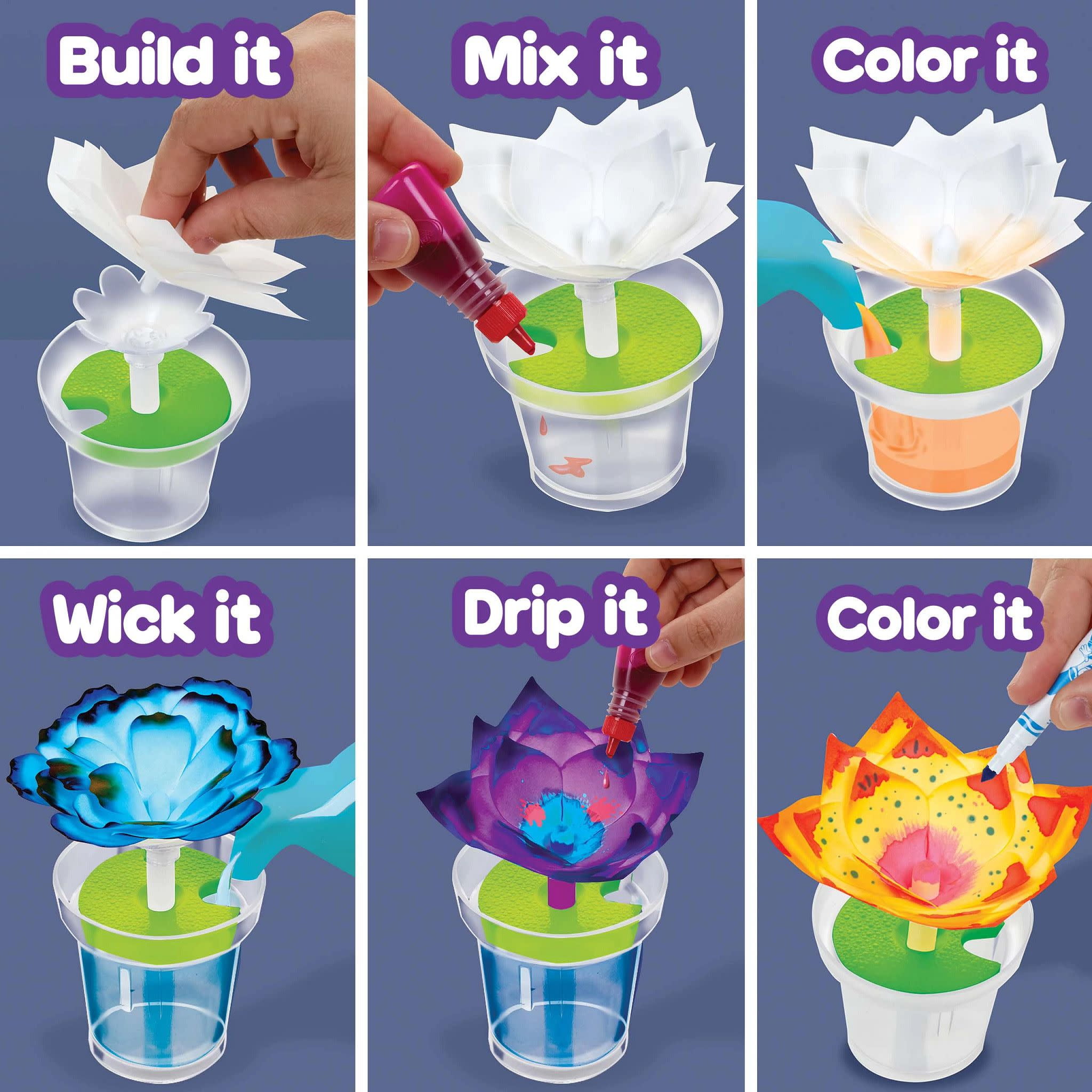 Crayola Paper Flower Science Kits for Kids, Stem Toy, Educational Gifts for Teens, Arts & Crafts Set