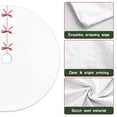 thumbnail image 6 of 36 Inch Christmas Tree Skirt – Velvet Plush Tree Mat, Soft Thickened Polyester with Red Ties, Single-Sided Printing, Available in 30in/36in/48in, Perfect for Holiday Xmas Tree Decoration, 6 of 7