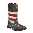 thumbnail image 2 of Roper Boys Americana Flag Square Toe Cowboy   Mid Calf Western Boots, 2 of 5