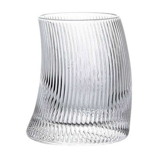 Pisexur Batería de cocina Vaso de cristal de onda Vaso de cristal de onda Vaso de cerveza de cristal Vaso para la cocina del hogar
