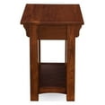 thumbnail image 3 of Leick Furniture Table de Chevet en Chêne Mission avec Tiroir de Rangement et Tablette, 3 of 6