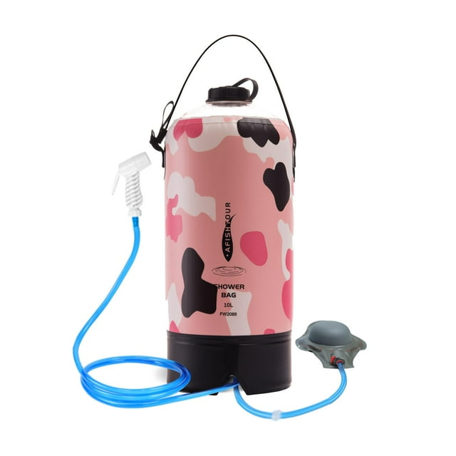 Chauffage Solaire Portable 10L Camping Été Plage Natation Randonnée Rose