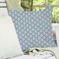 thumbnail image 4 of Block Print Throw Pillow Covers 18x18 Inch Set of 2 Light Blue Vintage Floral Outdoor Spring Summer Winter Grandmillennial Decorations Decorative Pillow Case for Home Living Room Couch Decor, 4 of 6