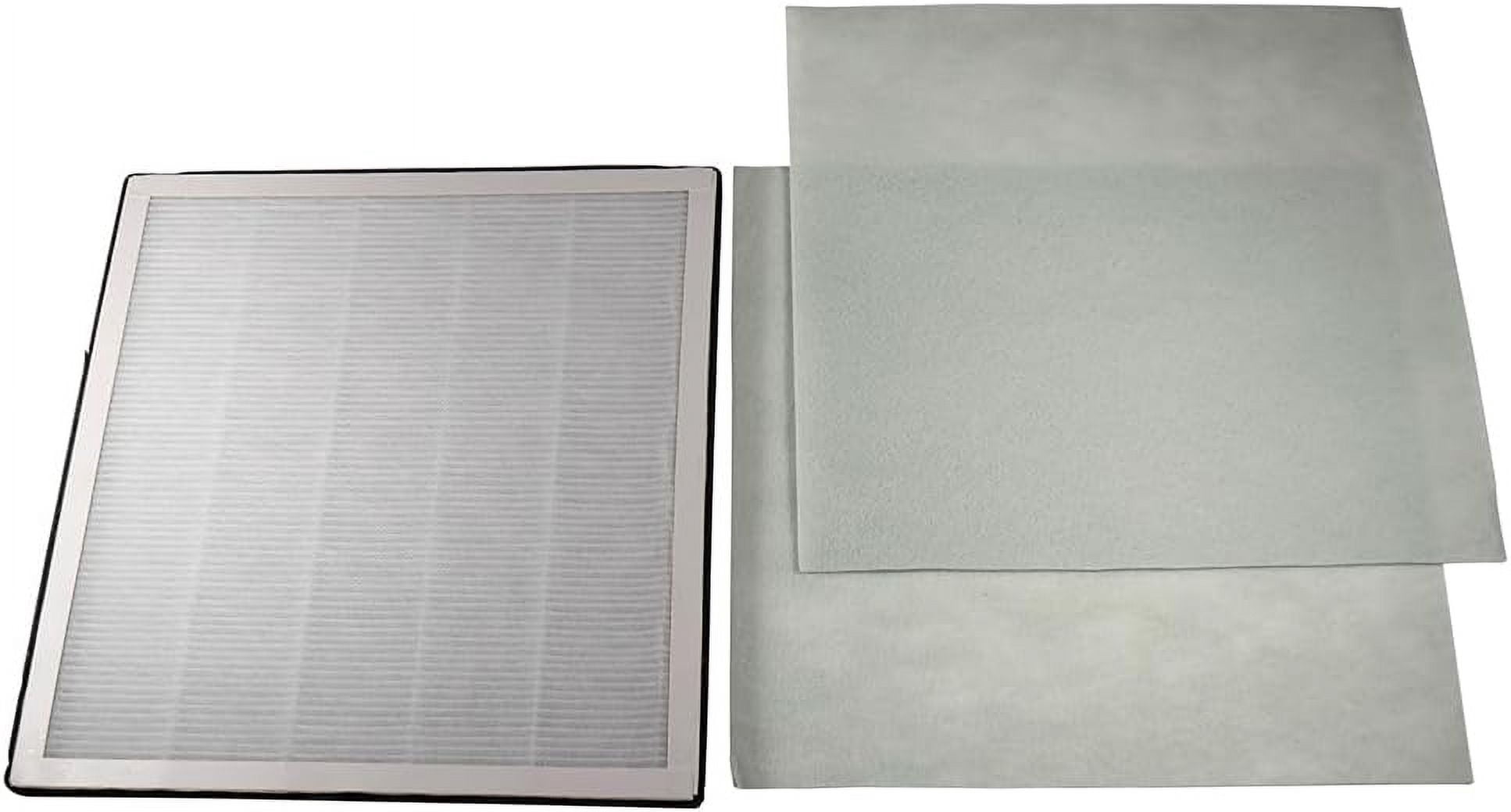 HQRP 2-Pack Vital 100 Replacement Filter Compatible with LEVOIT 100 Air Purifier, HEPA 3-Stage Activated Carbon Filter Set, Vital 100-RF Part