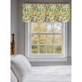 thumbnail image 5 of Curtain Valance for Windows,Summer Watercolor Lemon Green Leaf Kitchen Valances Rod Pocket Short Curtains,Plant Flower Seamless Window Treatment Panel for Bedroom Bathroom 60"x18", 5 of 7
