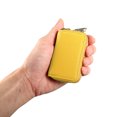 thumbnail image 2 of Unique Bargains Car Key Case Faux Leather Zipper Multifunctional Car Fob Key Case for Auto Remote Key Yellow, 2 of 7