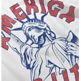 thumbnail image 5 of Statue of Liberty America is Lit Joke Toddler Boy Girl T Shirt Infant Toddler Brisco Brands 6M, 5 of 6